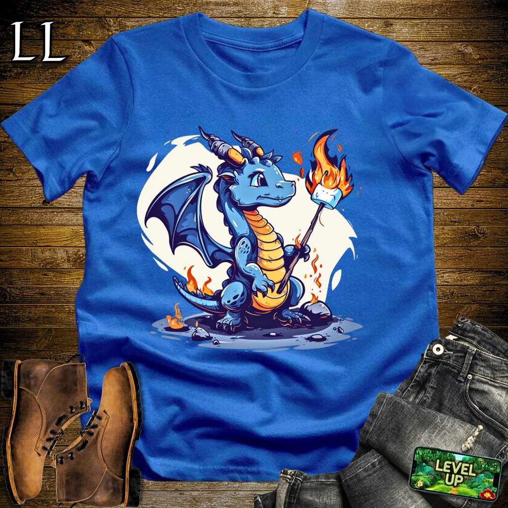 Marshmallow Dragon Softstyle Tee - Royal - LegacyLayers