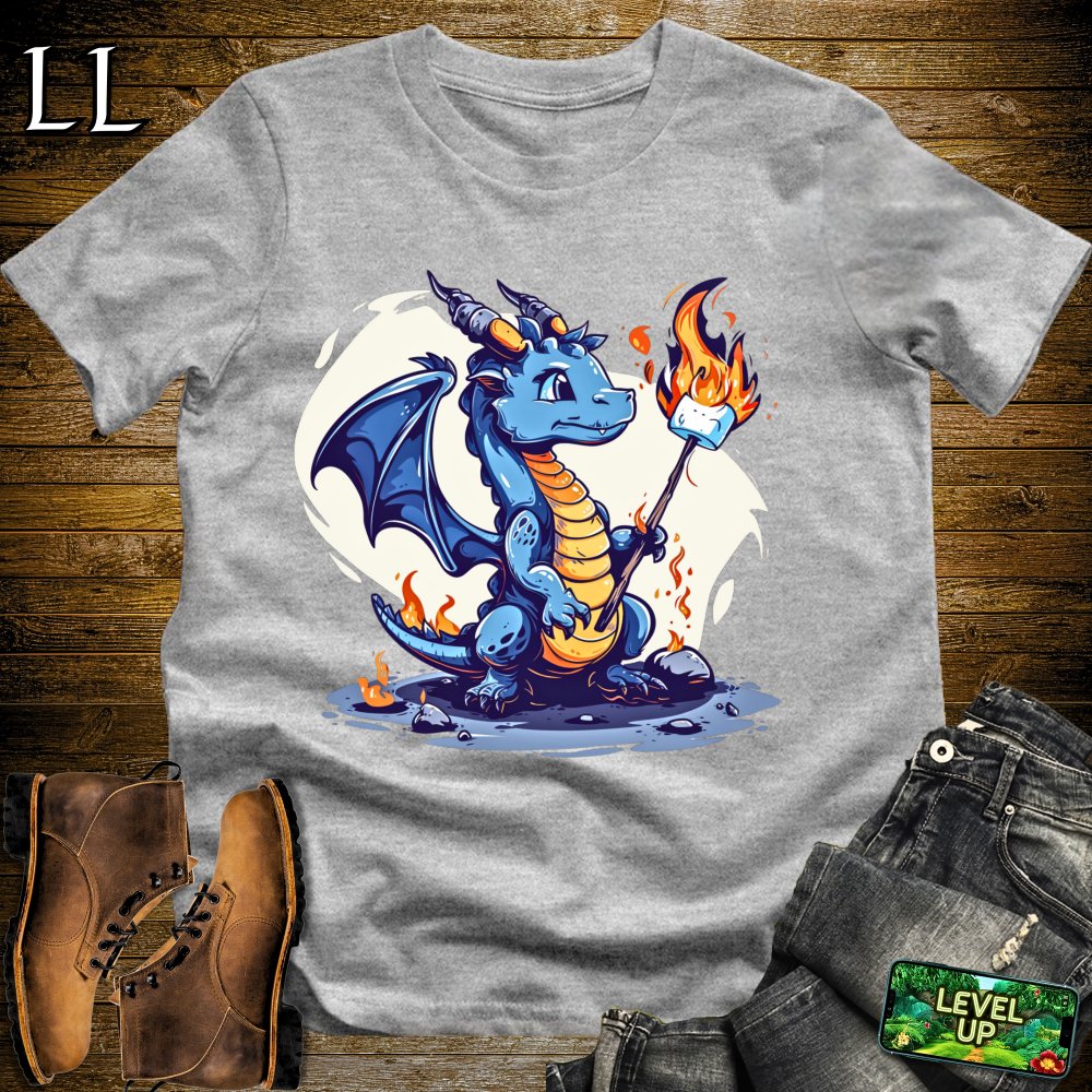 Marshmallow Dragon Softstyle Tee - Sport Grey - LegacyLayers