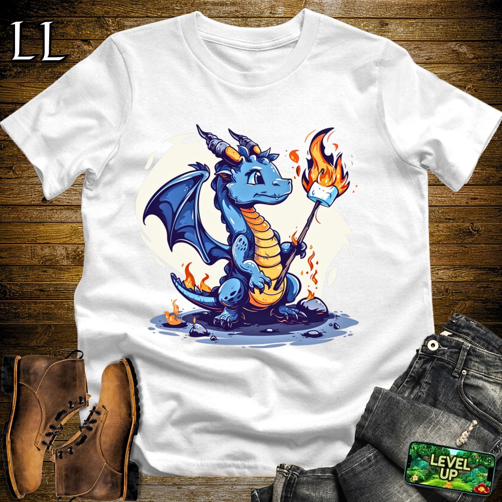 Marshmallow Dragon Softstyle Tee - White - LegacyLayers