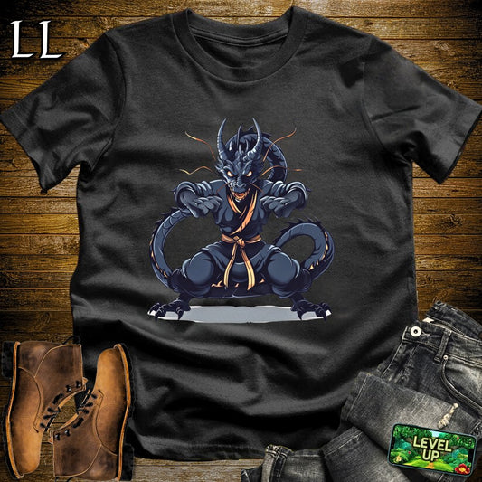 Martial Arts Dragon Softstyle Tee - Black - LegacyLayers