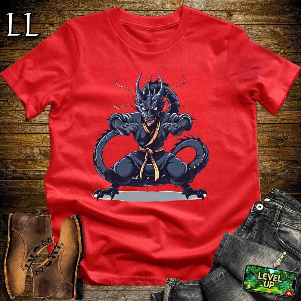 Martial Arts Dragon Softstyle Tee - Red - LegacyLayers