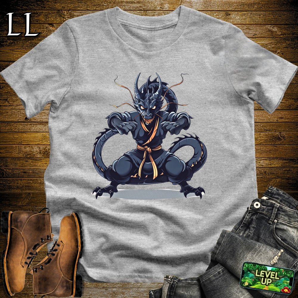 Martial Arts Dragon Softstyle Tee - Sport Grey - LegacyLayers