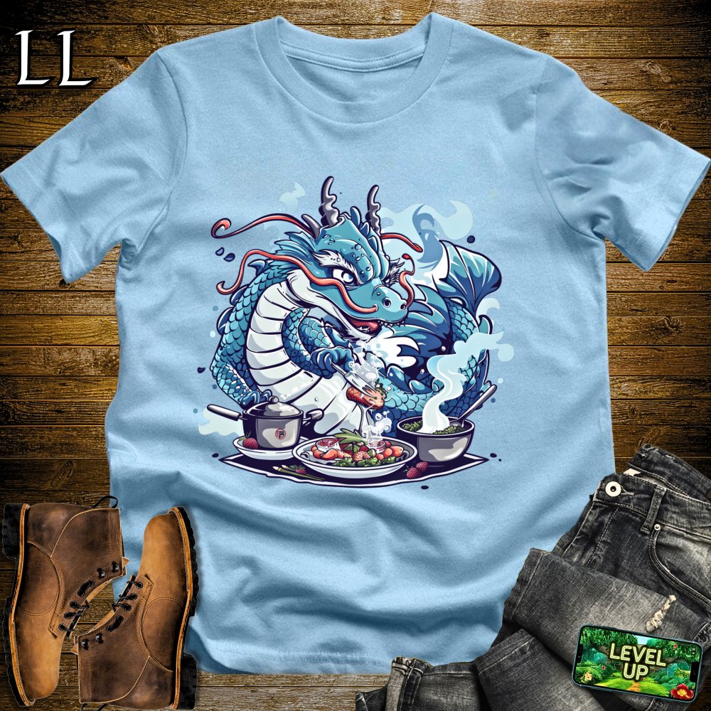 Master Chef Dragon Softstyle Tee - Light Blue - LegacyLayers