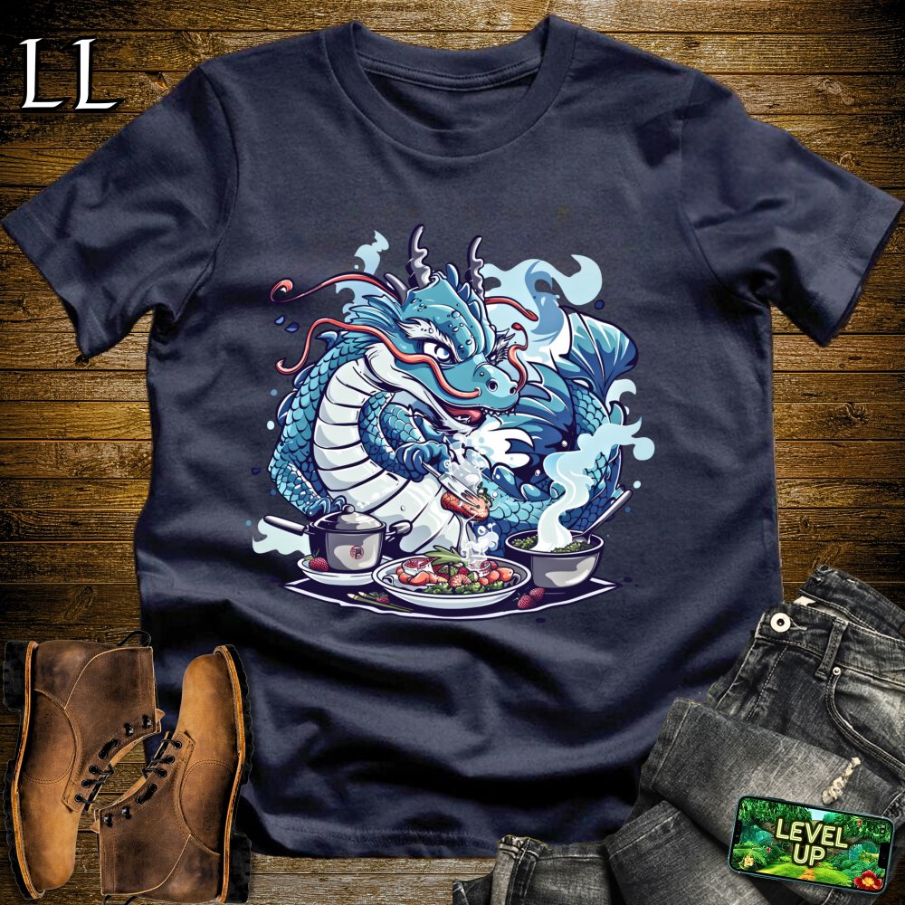 Master Chef Dragon Softstyle Tee - Navy - LegacyLayers