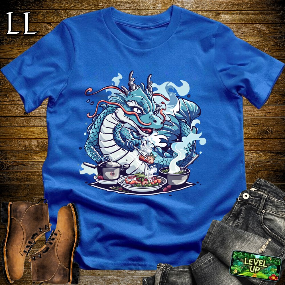 Master Chef Dragon Softstyle Tee - Royal - LegacyLayers