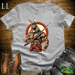 Master Rabbit Samurai Sport Grey | Swift Warrior Tee