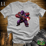 Mecha Gorilla Sport Grey | Sci-Fi Robot Gorilla Shirt