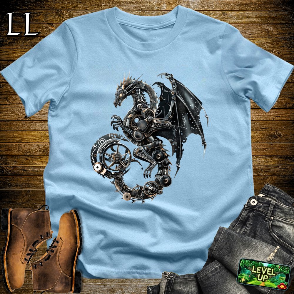 Metal Dragon Softstyle Tee - Light Blue - LegacyLayers