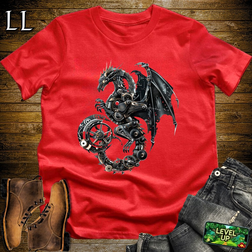 Metal Dragon Softstyle Tee - Red - LegacyLayers