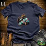 Miami Kingpin Cigar Gorilla Navy | Gorilla Graphic Tee