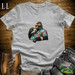 Miami Kingpin Cigar Gorilla Sport Grey | Gorilla Graphic Tee