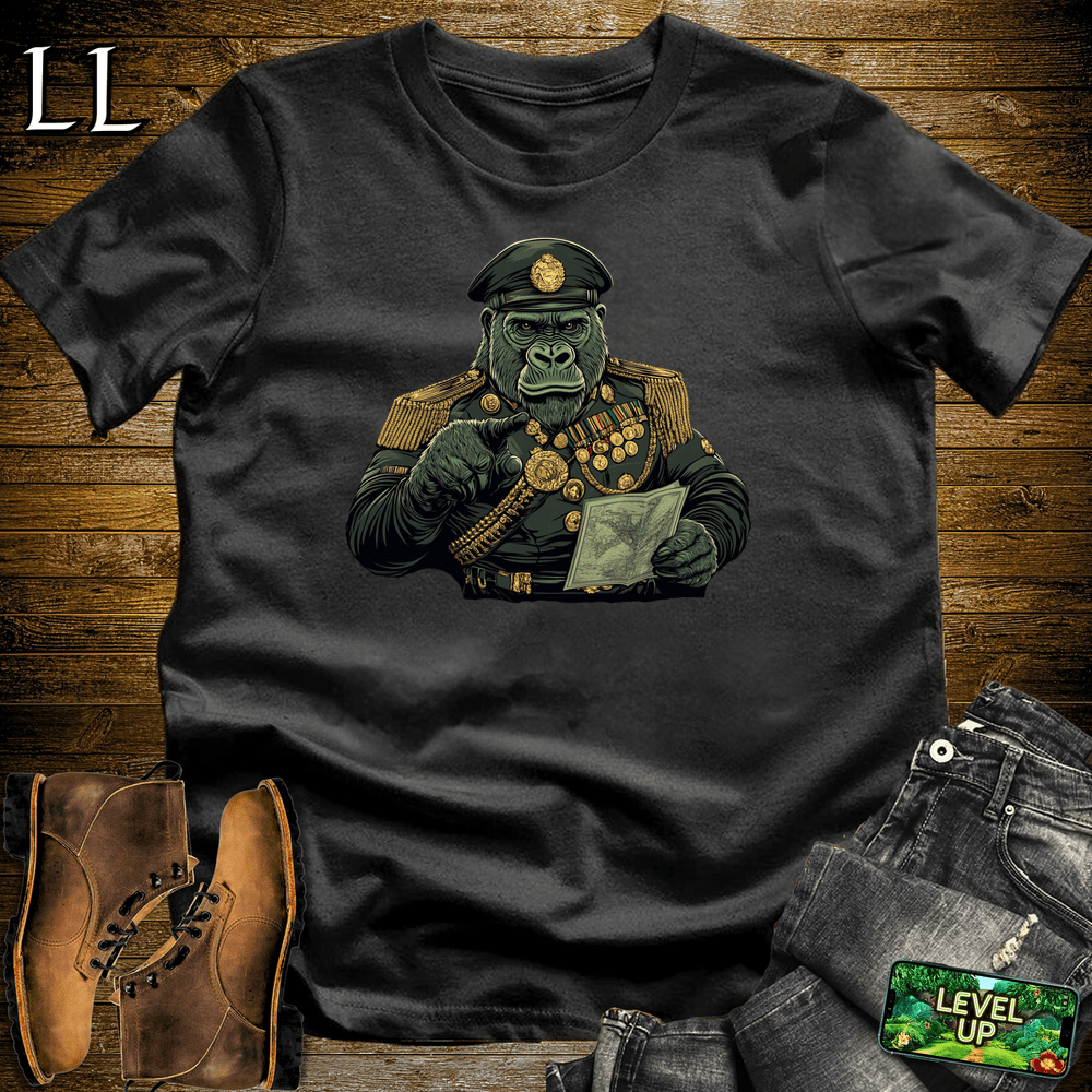 Military Commander Gorilla Black | Commander Tee