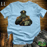 Military Commander Gorilla Light Blue | Commander Tee