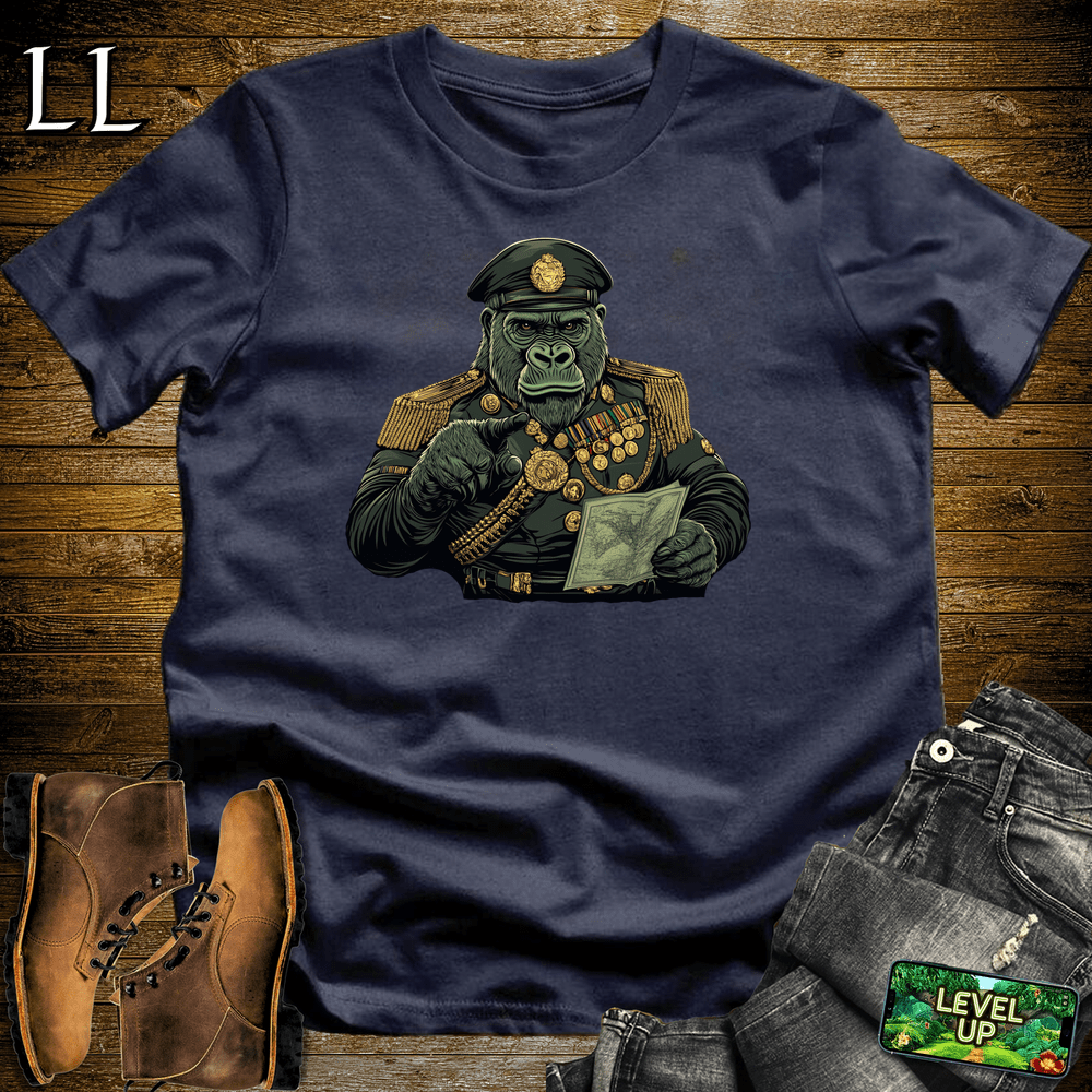 Military Commander Gorilla Navy | Commander Tee