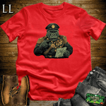 Military Commander Gorilla Red | Commander Tee