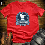 Minnesota Cigar Smoker Shield T-Shirt Red | State Crest Cigar Shirt