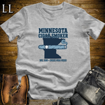 Minnesota Cigar Smoker T-Shirt Sport Grey | State Cigar Shirt