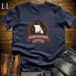 Missouri Cigar Smoker Shield T-Shirt Navy | Show Me State Cigar Crest Tee