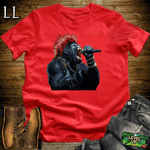 Mohawk Rocker Gorilla Red | Funny Music Lover Shirt