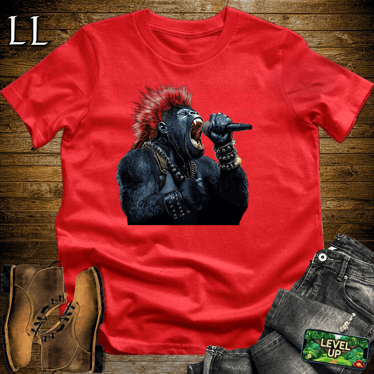Mohawk Rocker Gorilla - Red - LegacyLayers