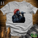 Mohawk Rocker Gorilla Sport Grey | Funny Music Lover Shirt
