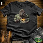 Money Suit Cigar Gorilla Black | Gorilla Graphic Tee