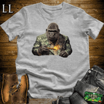Money Suit Cigar Gorilla Sport Grey | Gorilla Graphic Tee