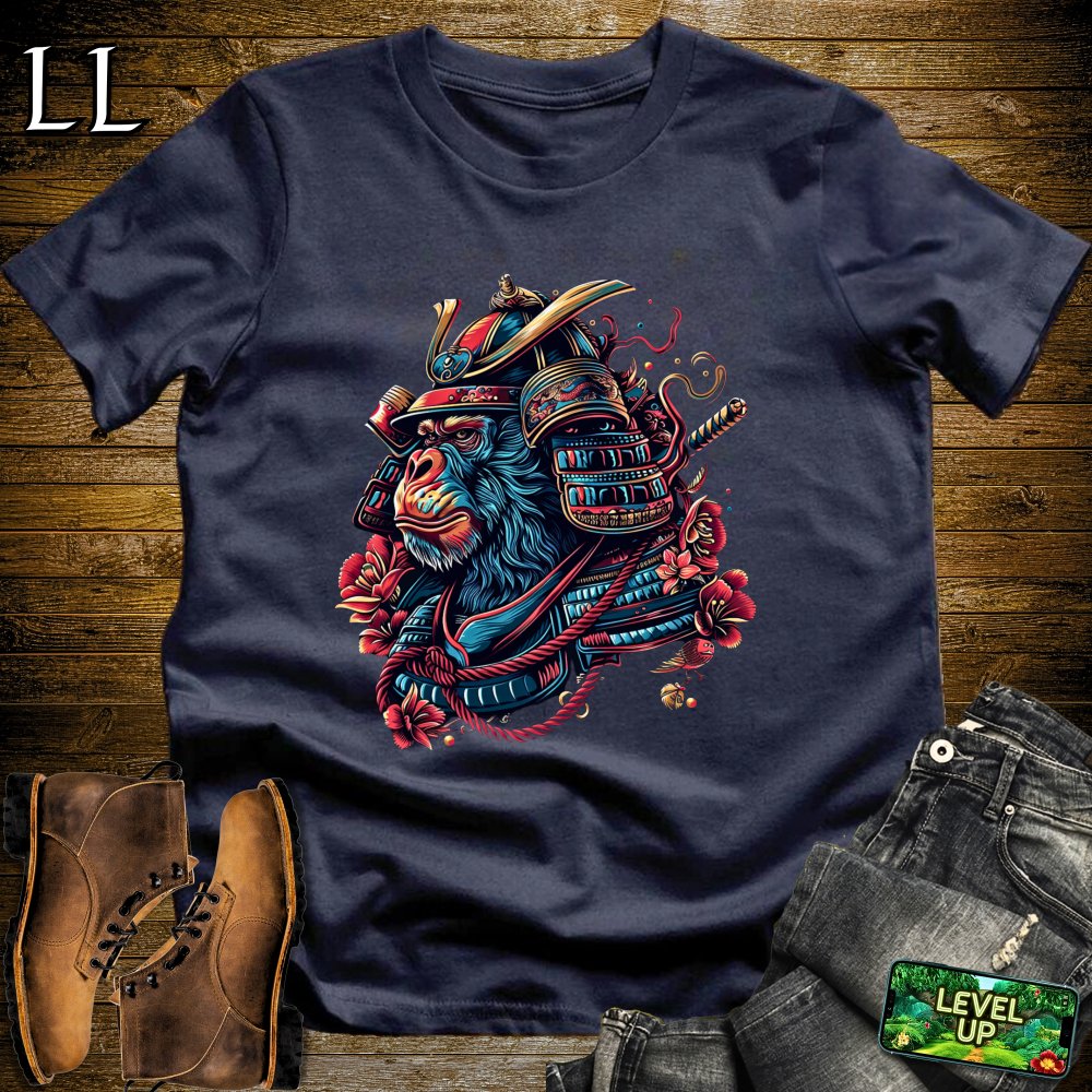 Monkey Samurai Red | Primate Warrior Tee