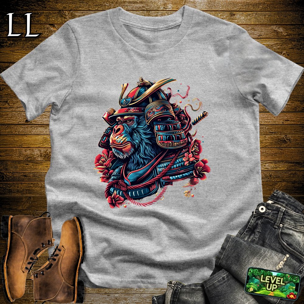 Monkey Samurai Sport Grey | Primate Warrior Tee