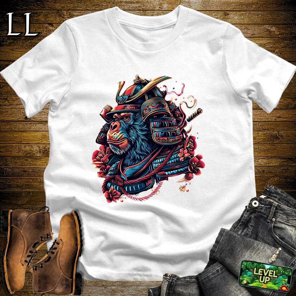 Monkey Samurai Military Green | Primate Warrior Tee