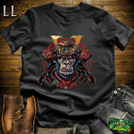Monkey Warlord Samurai White | Primate Warrior Tee