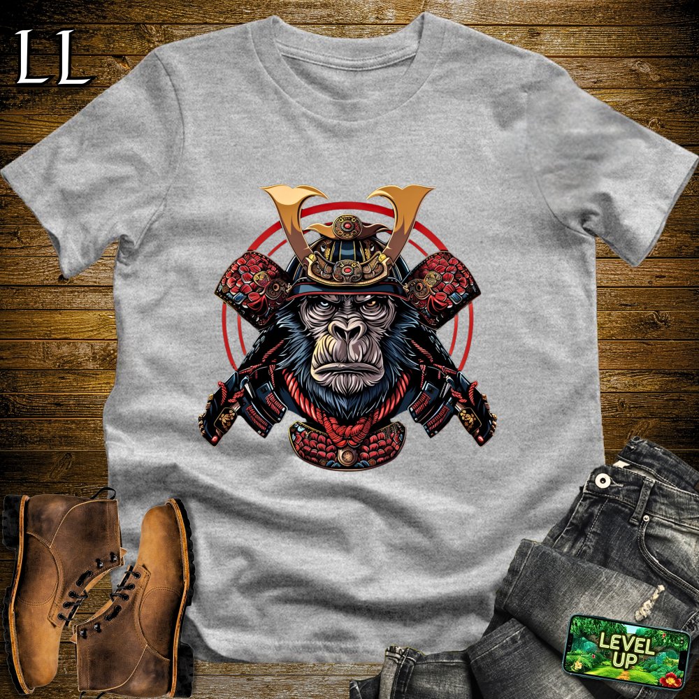 Monkey Warlord Samurai Softstyle Tee - Sport Grey - LegacyLayers