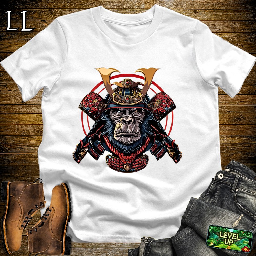 Monkey Warlord Samurai Military Green | Primate Warrior Tee