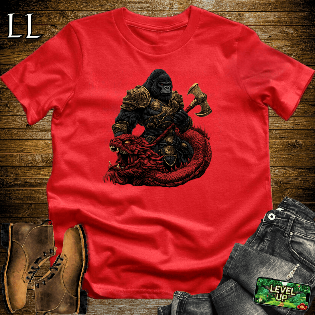 Monster Hunter Gorilla Red | Gaming Shirt