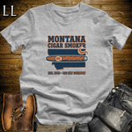Montana Cigar Smoker T-Shirt Sport Grey | State Cigar Shirt
