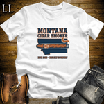 Montana Cigar Smoker T-Shirt White | State Cigar Shirt