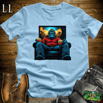 Movie Time Gorilla Softstyle Tee Light Blue | Film Lover Gift Tee