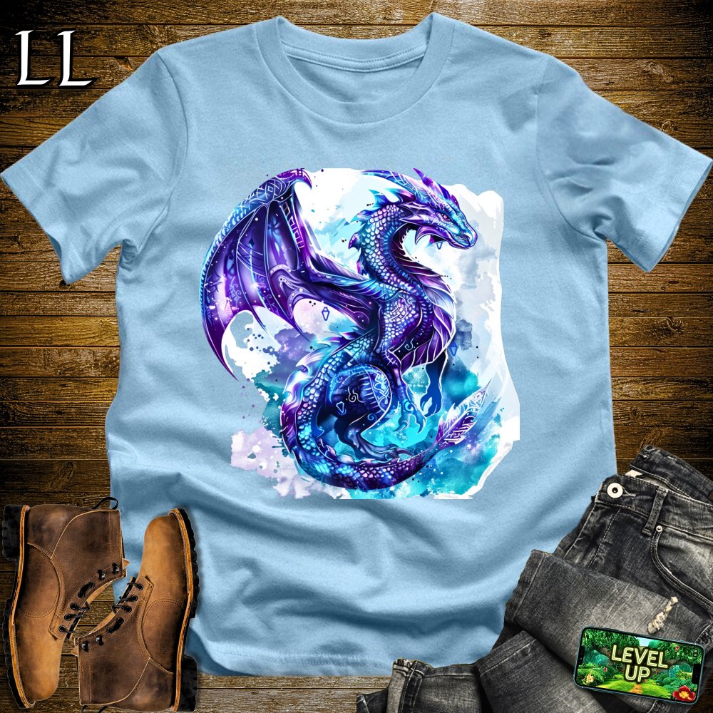 Mystical Dragon Softstyle Tee - Light Blue - LegacyLayers