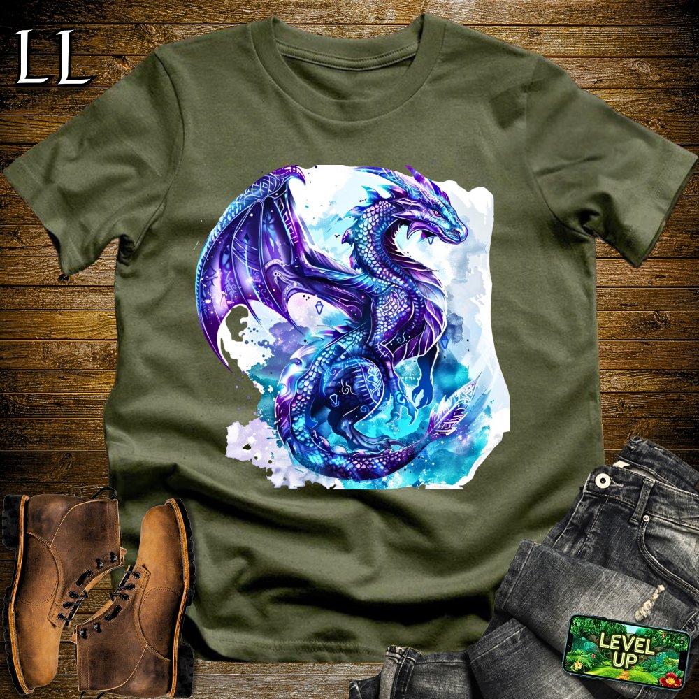 Mystical Dragon Softstyle Tee - Military Green - LegacyLayers