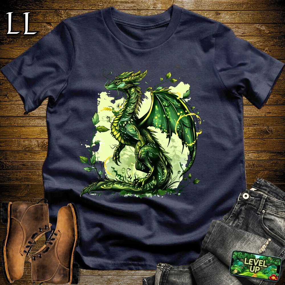 Nature Dragon Softstyle Tee - Navy - LegacyLayers