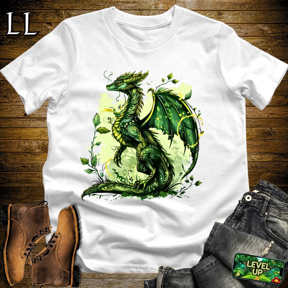 Nature Dragon Softstyle Tee - White - LegacyLayers