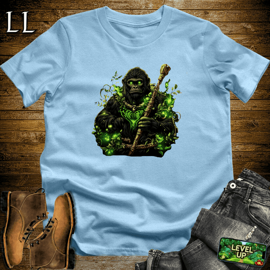 Nature Sorcerer Gorilla Softstyle Tee - Light Blue - LegacyLayers