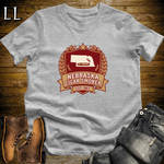 Nebraska Cigar Smoker Shield T-Shirt Sport Grey | State Cigar Crest Shirt