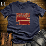 Nebraska Cigar Smoker T-Shirt Navy | State Cigar Shirt