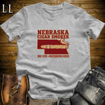 Nebraska Cigar Smoker T-Shirt Sport Grey | State Cigar Shirt