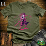 Neon Samurai Navy | Cyberpunk Futuristic Tee