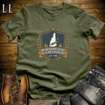 New Hampshire Cigar Smoker Shield T-Shirt Military Green | Live Free Cigar Crest Tee