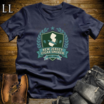New Jersey Cigar Smoker Shield T-Shirt Navy | New Jersey Cigar Crest Gift Tee