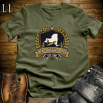 New York Cigar Smoker Shield T-Shirt Military Green | New York Cigar Crest Gift Tee