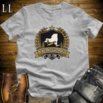 New York Cigar Smoker Shield T-Shirt Sport Grey | New York Cigar Crest Gift Tee